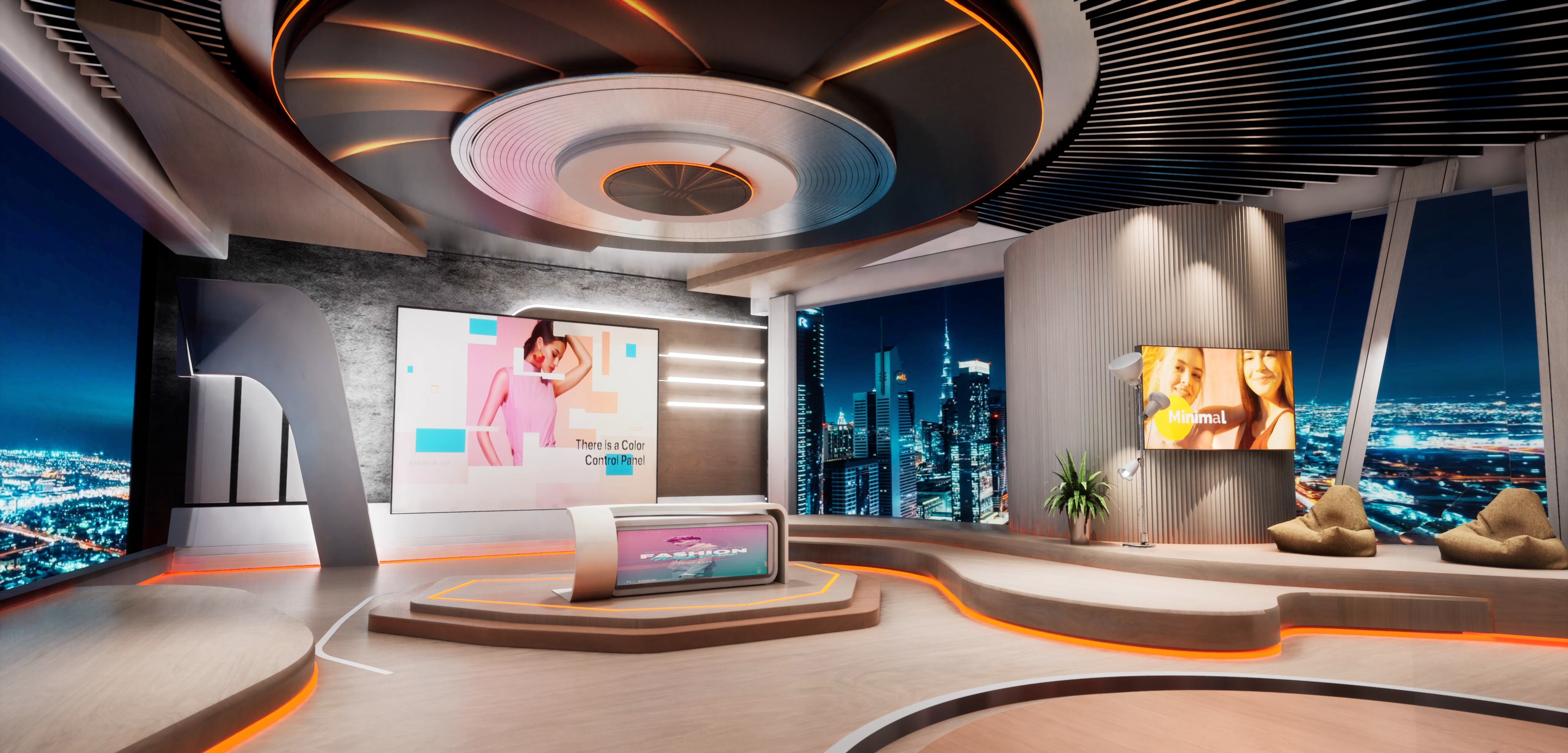 TALKSHOW TMDC4Y | Unreal Engine Corporate Virtual Set | Virtual Sets ...