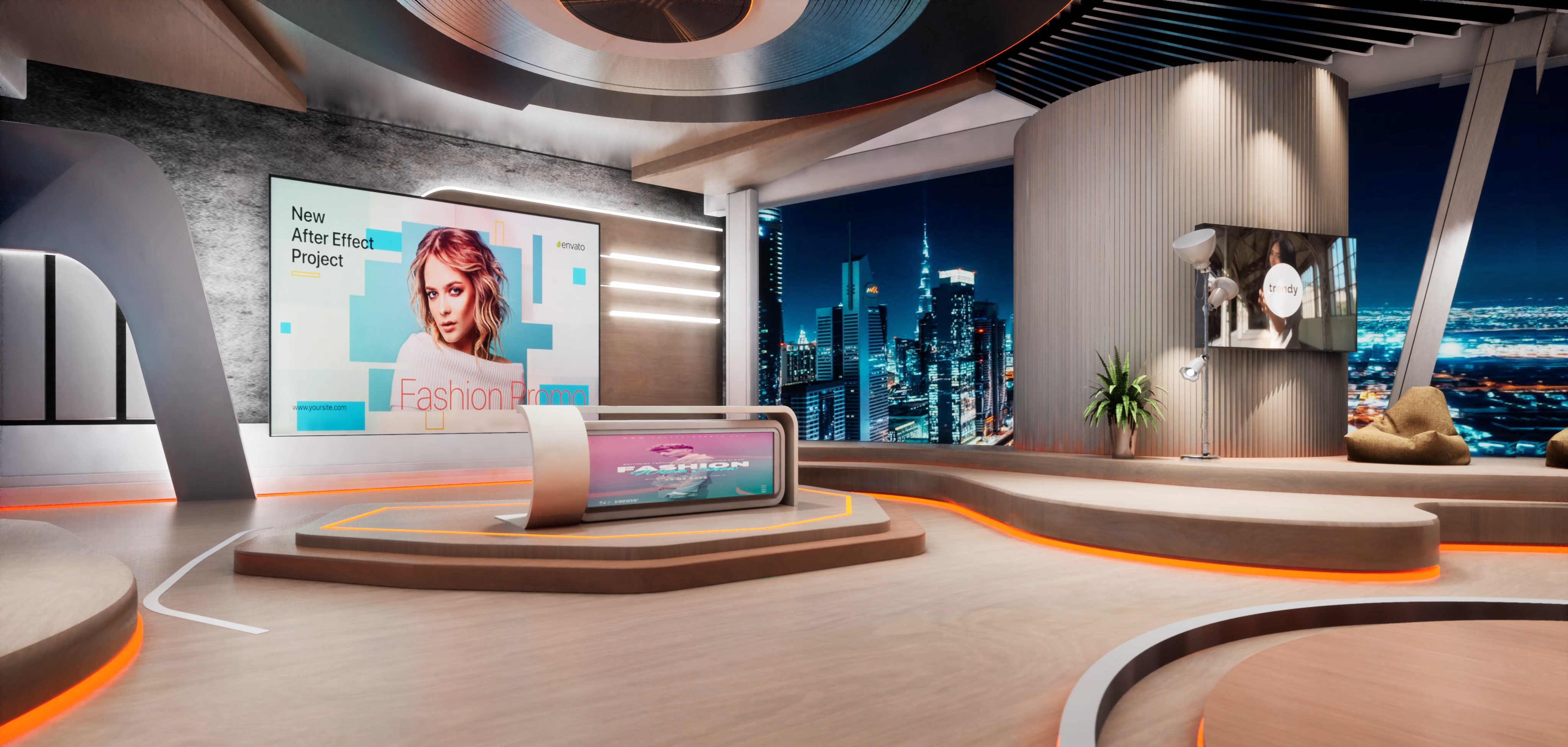 TALKSHOW TMDC4Y | Unreal Engine Corporate Virtual Set | Virtual Sets ...